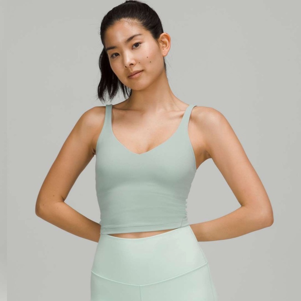 lululemon Align Tank Top Silver Blue Sz 2